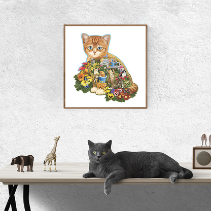 Gartenkatzen-Puzzle