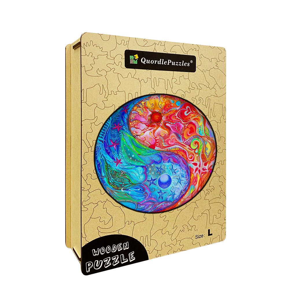 Feuer- und Wasser-Mandala-Puzzle
