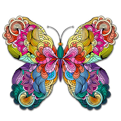 Buntes Schmetterlings-Edition-Puzzle