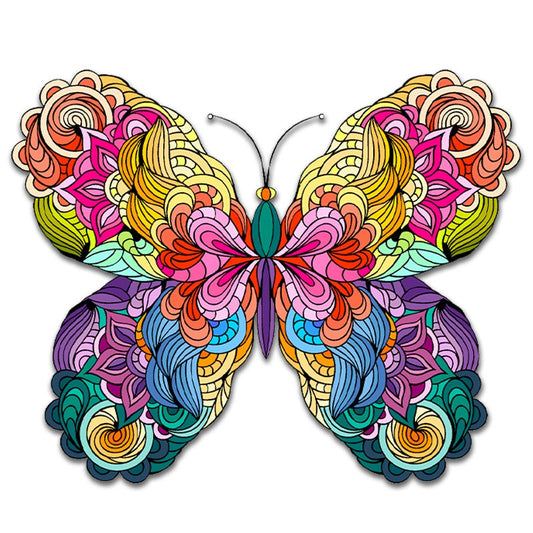 Buntes Schmetterlings-Edition-Puzzle