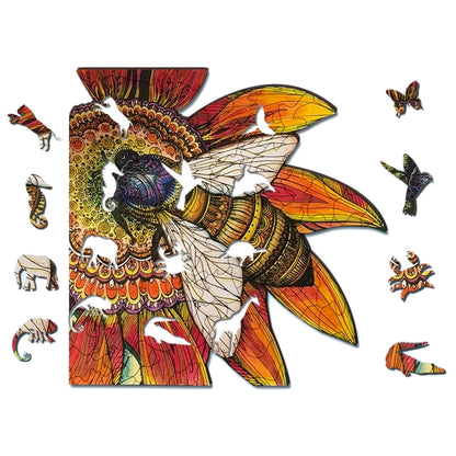 🔥Letzter Tag –Bienen Holzpuzzle