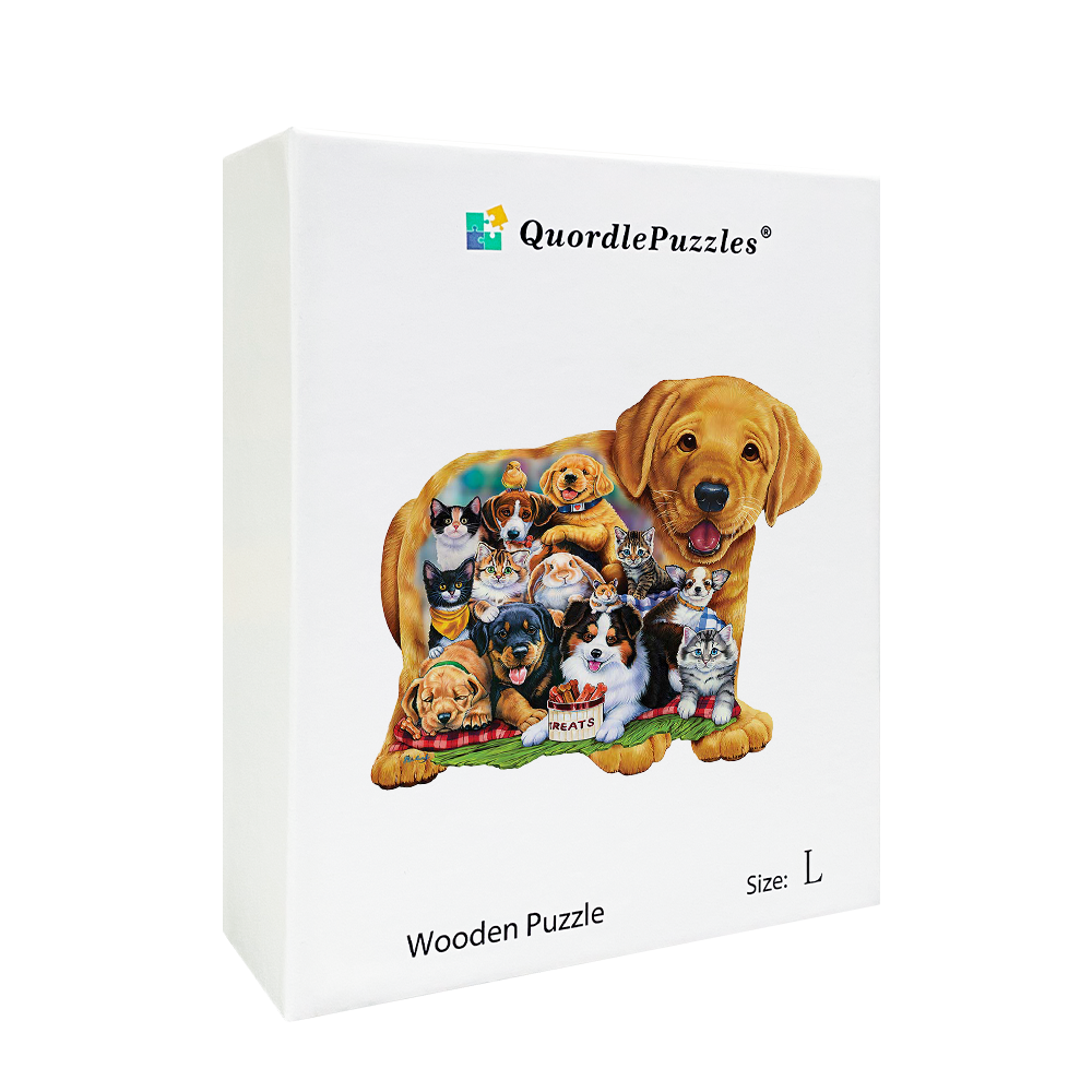 Hunde- und Katzen-Puzzle