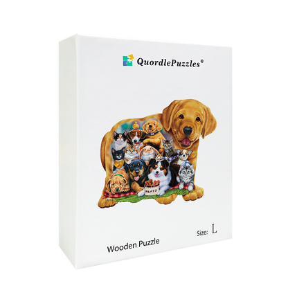 Hunde- und Katzen-Puzzle
