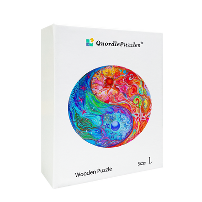 Feuer- und Wasser-Mandala-Puzzle