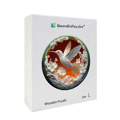 3D Kolibri Holzpuzzle