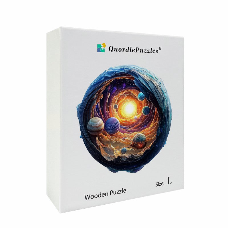 3D Kosmische Spirale Holzpuzzle