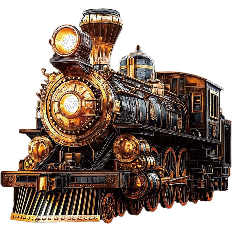 3D Dampflokomotive Holzpuzzle