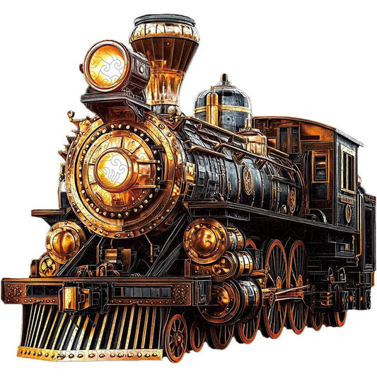 3D Dampflokomotive Holzpuzzle
