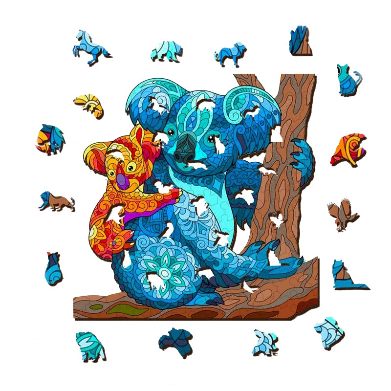 Koala-Mutter-Kind-Puzzle