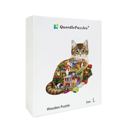Katzenarbeit-Puzzle