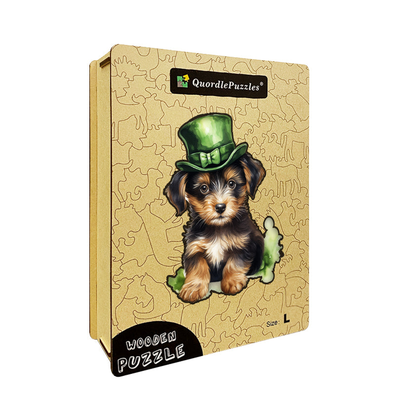 Aquarell St. Patrick's Day Welpe