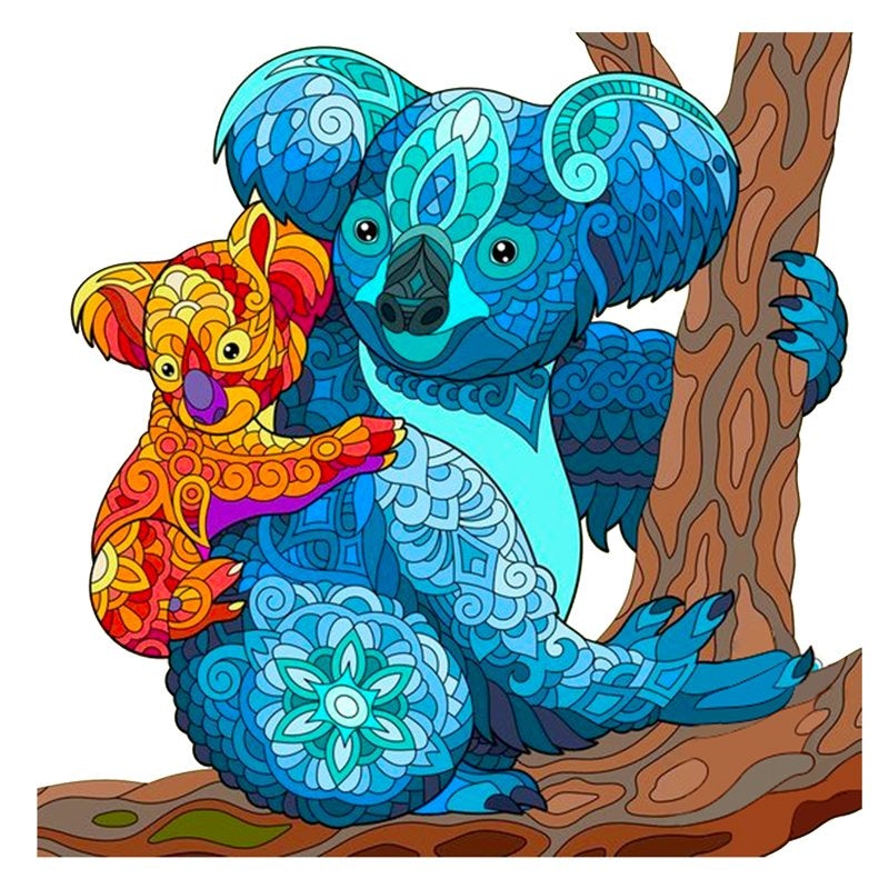 Koala-Mutter-Kind-Puzzle
