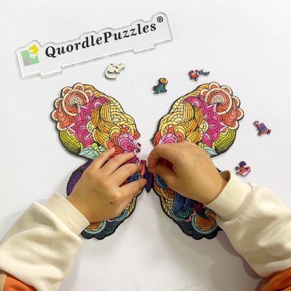 Buntes Schmetterlings-Edition-Puzzle