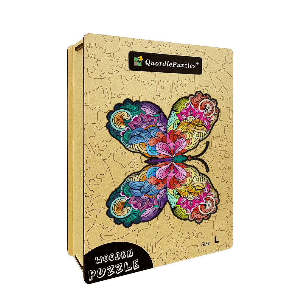 Buntes Schmetterlings-Edition-Puzzle