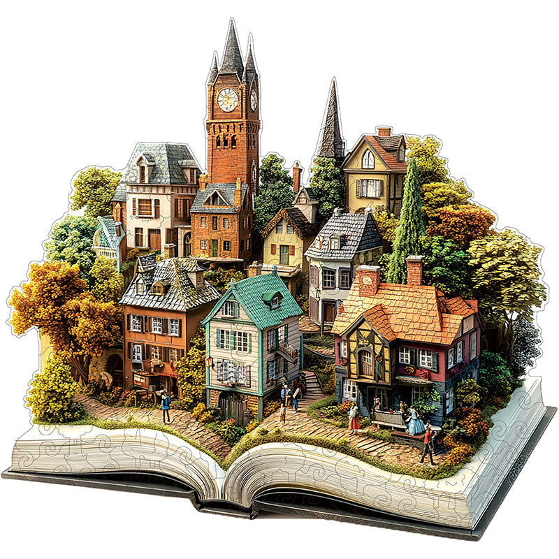 3D marktplatz holzpuzzle