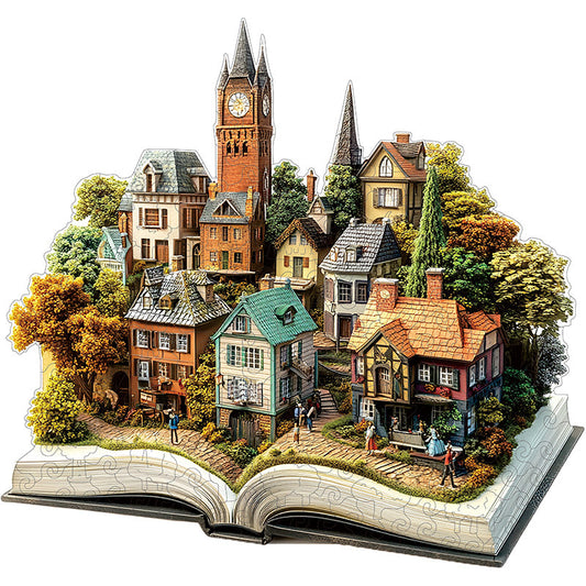 3D marktplatz holzpuzzle