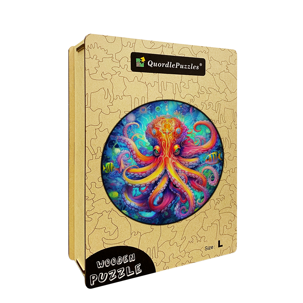 Oktopus Lebendiges Holzpuzzle