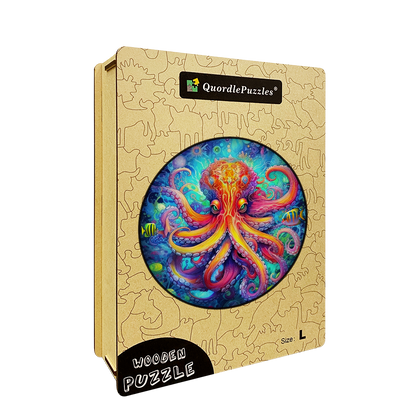 Oktopus Lebendiges Holzpuzzle