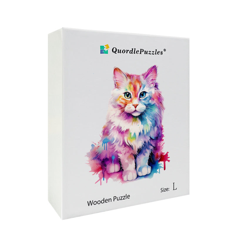Zartes Katzen-Aquarell
