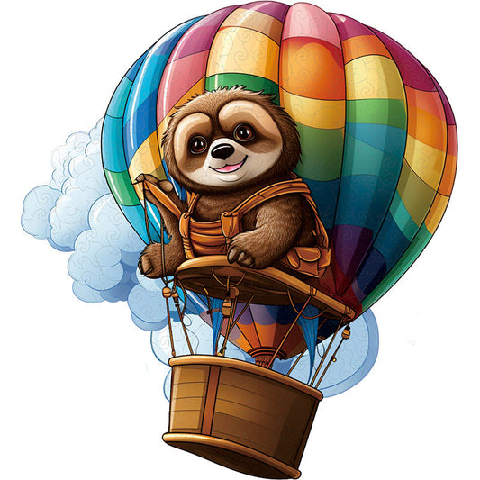 Bunter Faultierballon