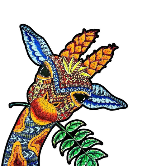 Neugieriges Giraffen-Puzzle