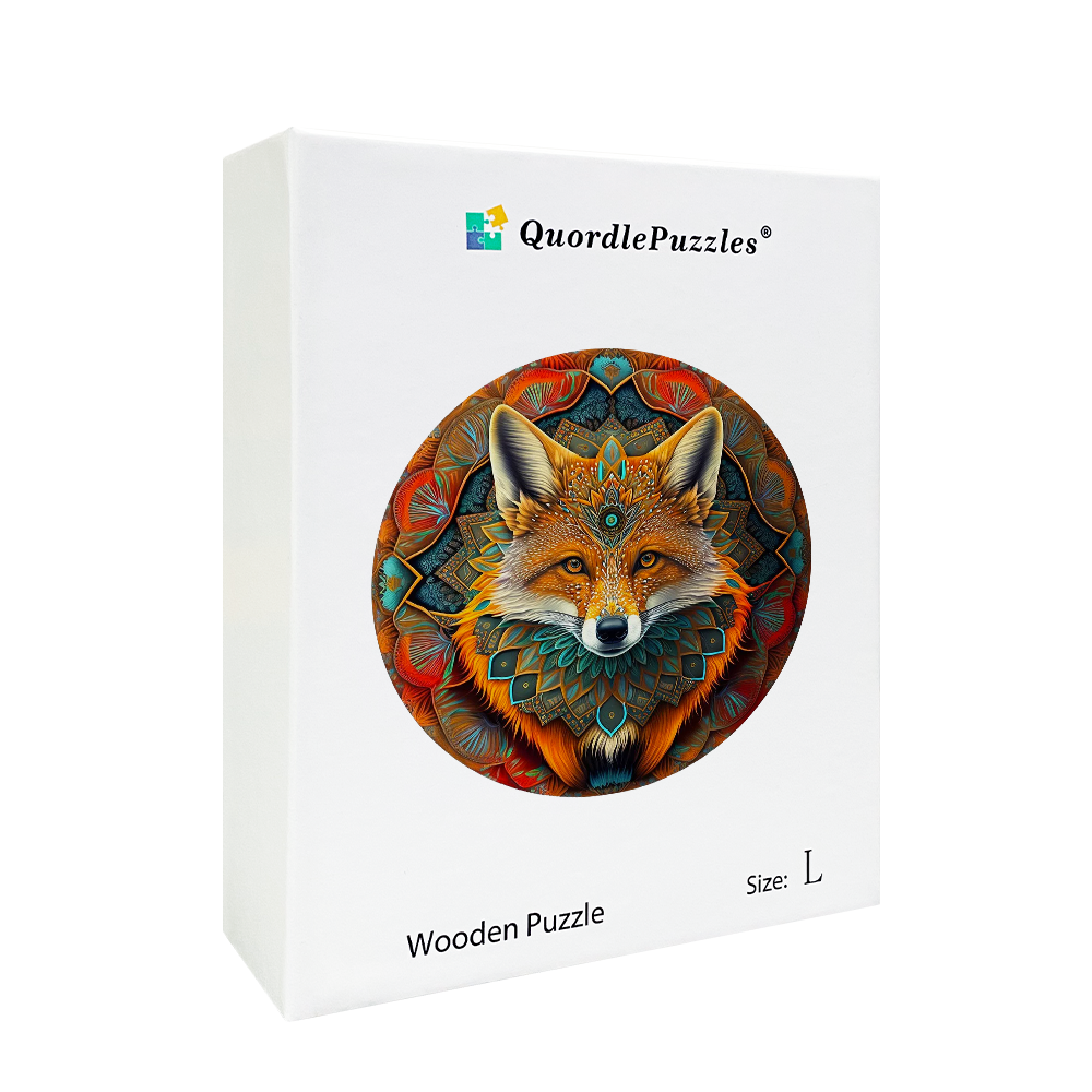 Ethnisches Holzpuzzle Fuchs