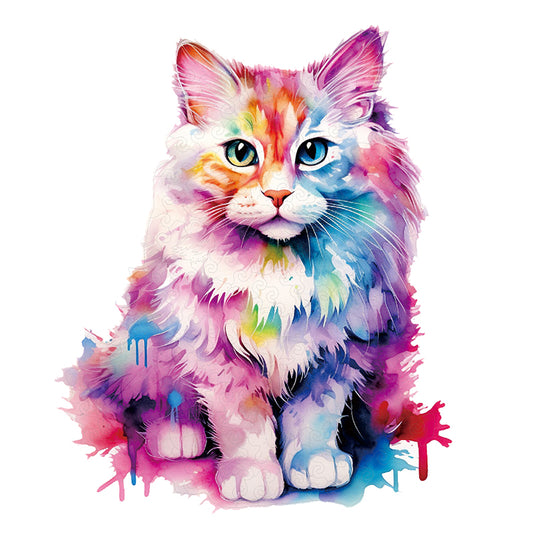 Zartes Katzen-Aquarell