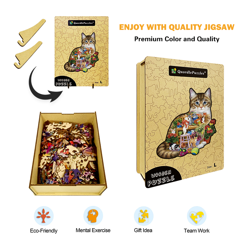 Katzenarbeit-Puzzle