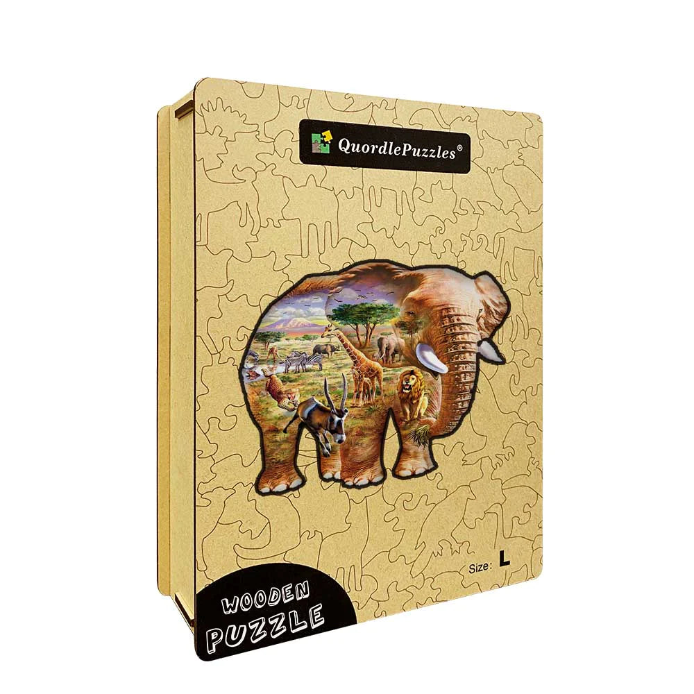 Chesterman-Elefant-Holzpuzzle