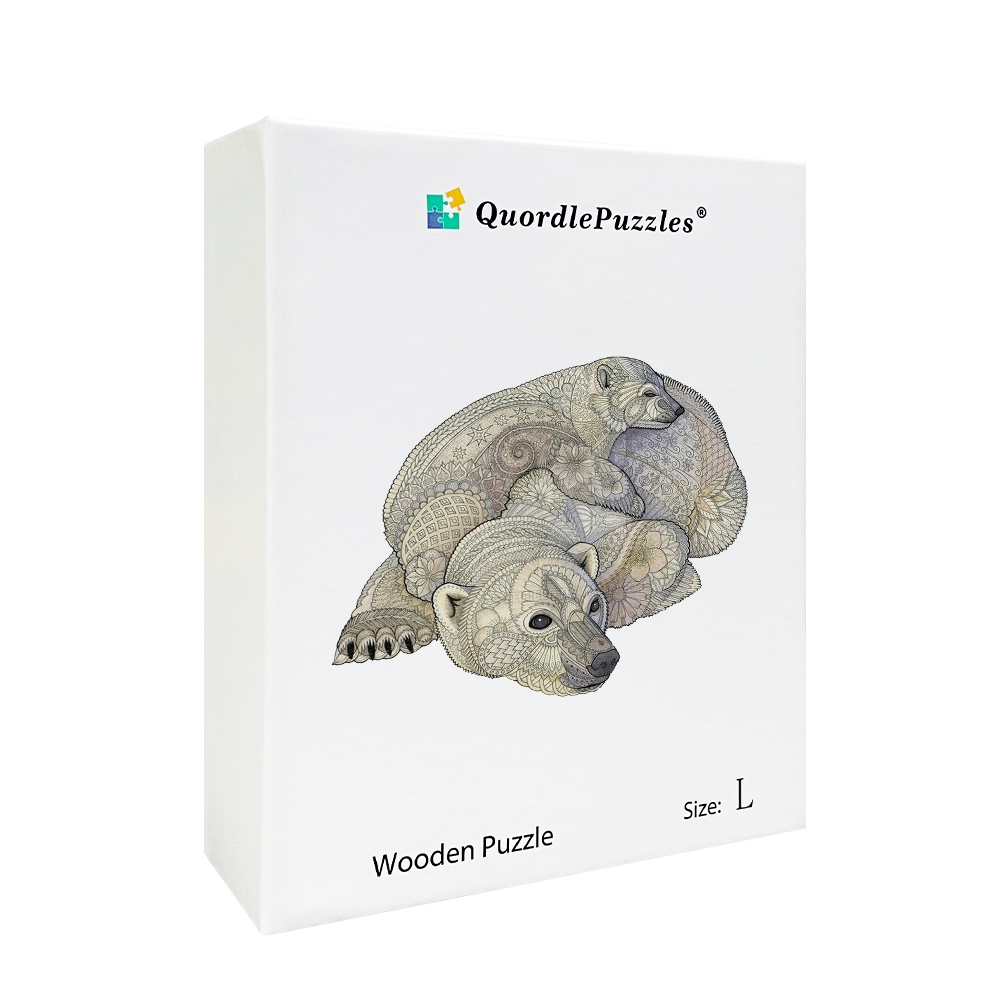 Weißes Eisbär-Puzzle