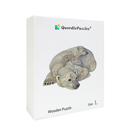 Weißes Eisbär-Puzzle