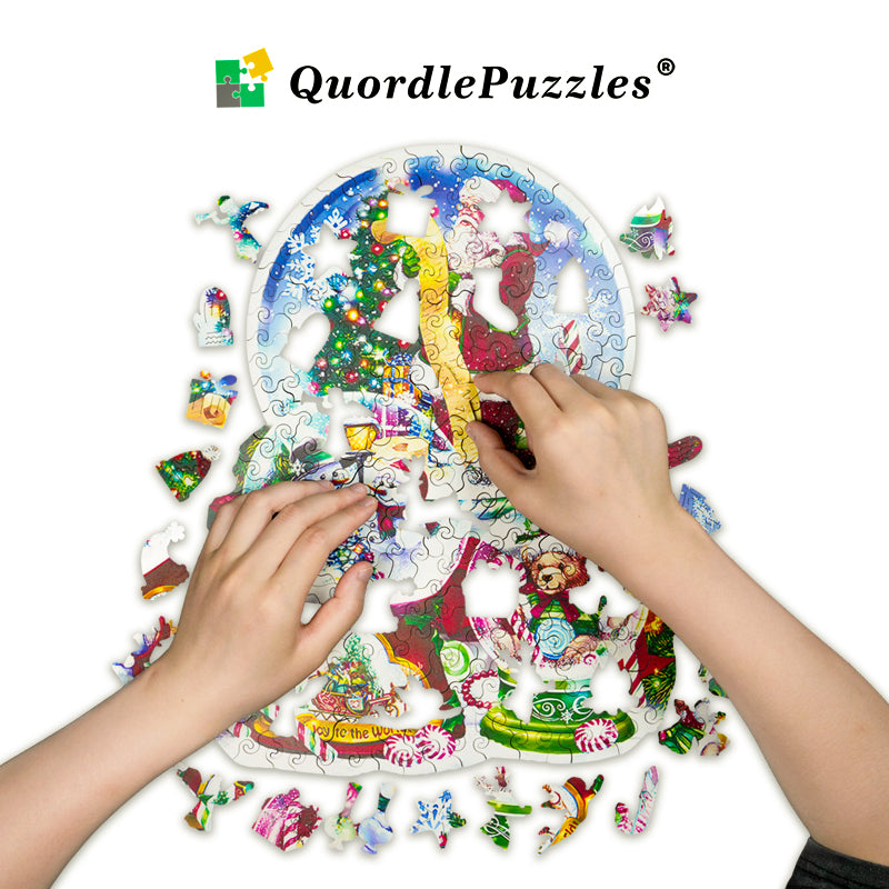 Weihnachtsgeschenk-Puzzle