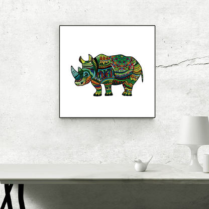 Grünes Nashorn-Puzzle