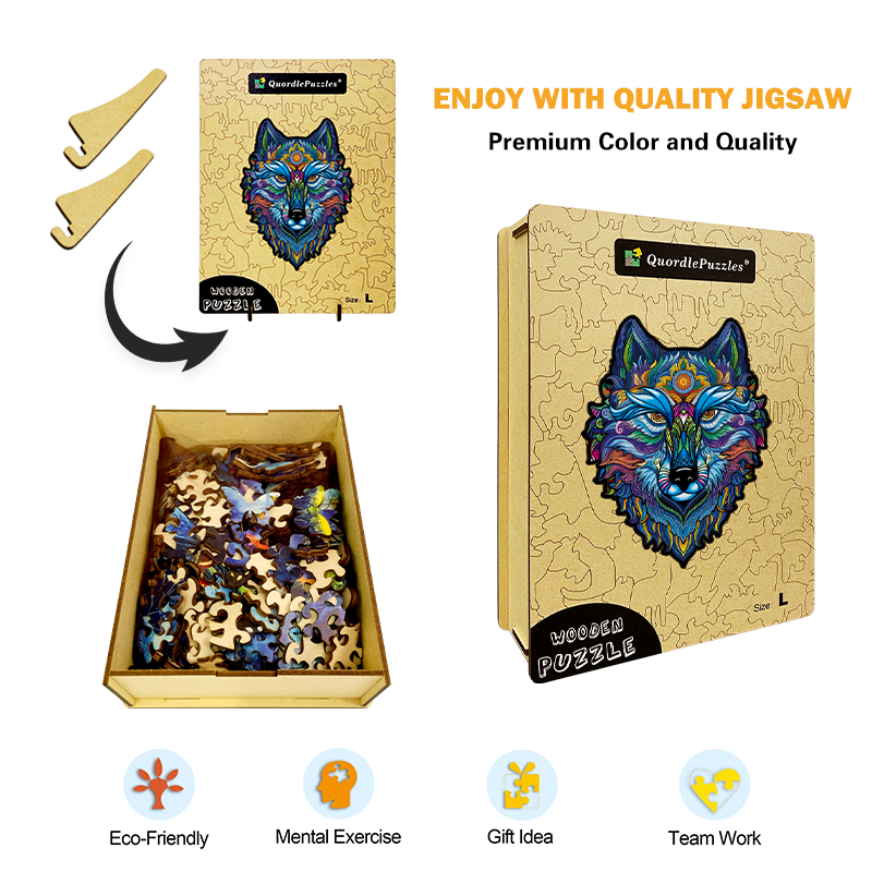 Blauer Wolfskönig-Puzzle