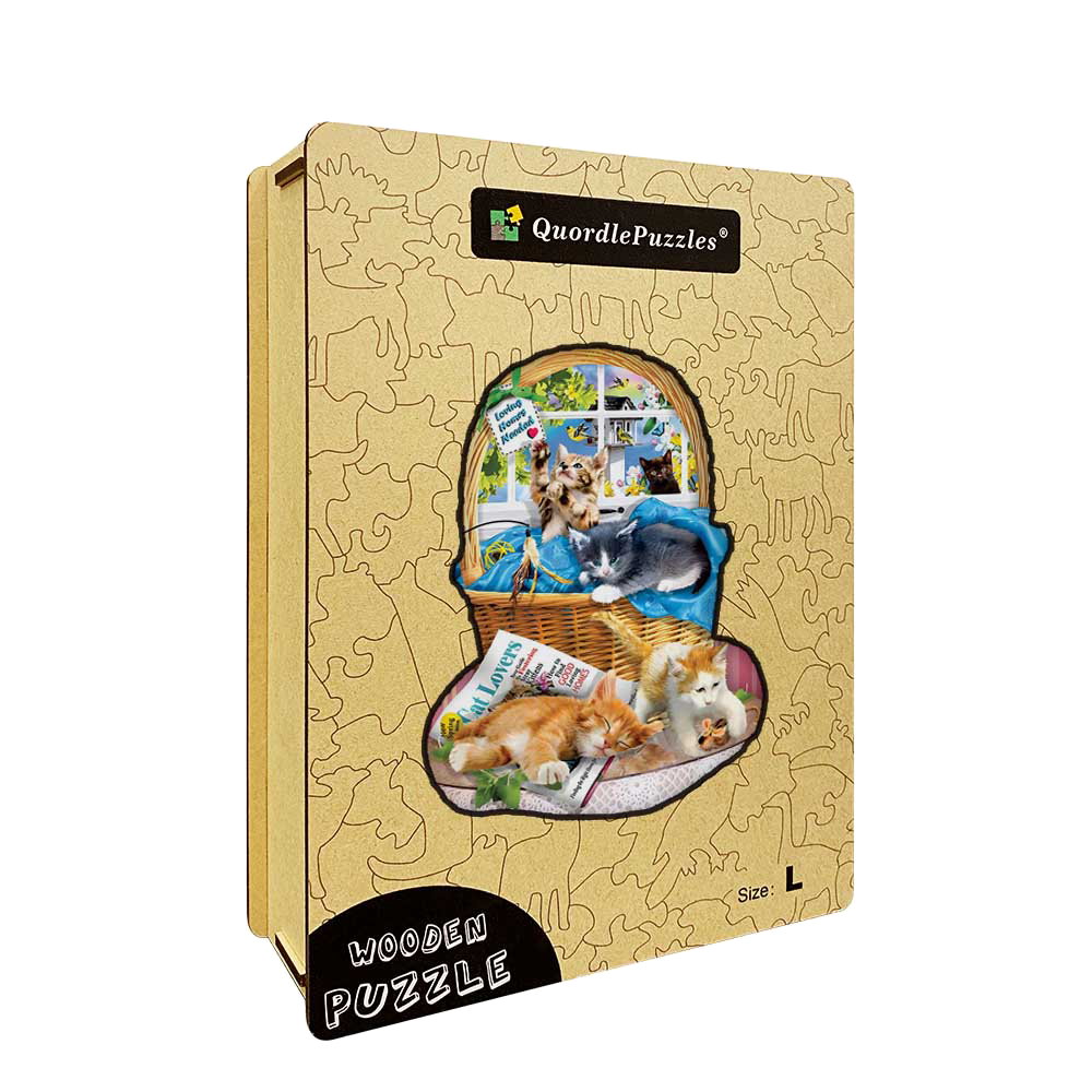 Speziell geformtes Holzpuzzle