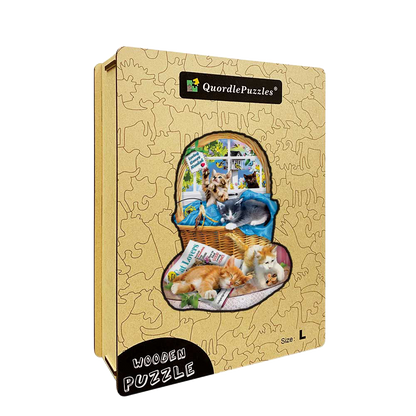 Speziell geformtes Holzpuzzle