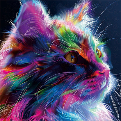 Katzen-Farbexplosion
