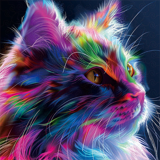 Katzen-Farbexplosion