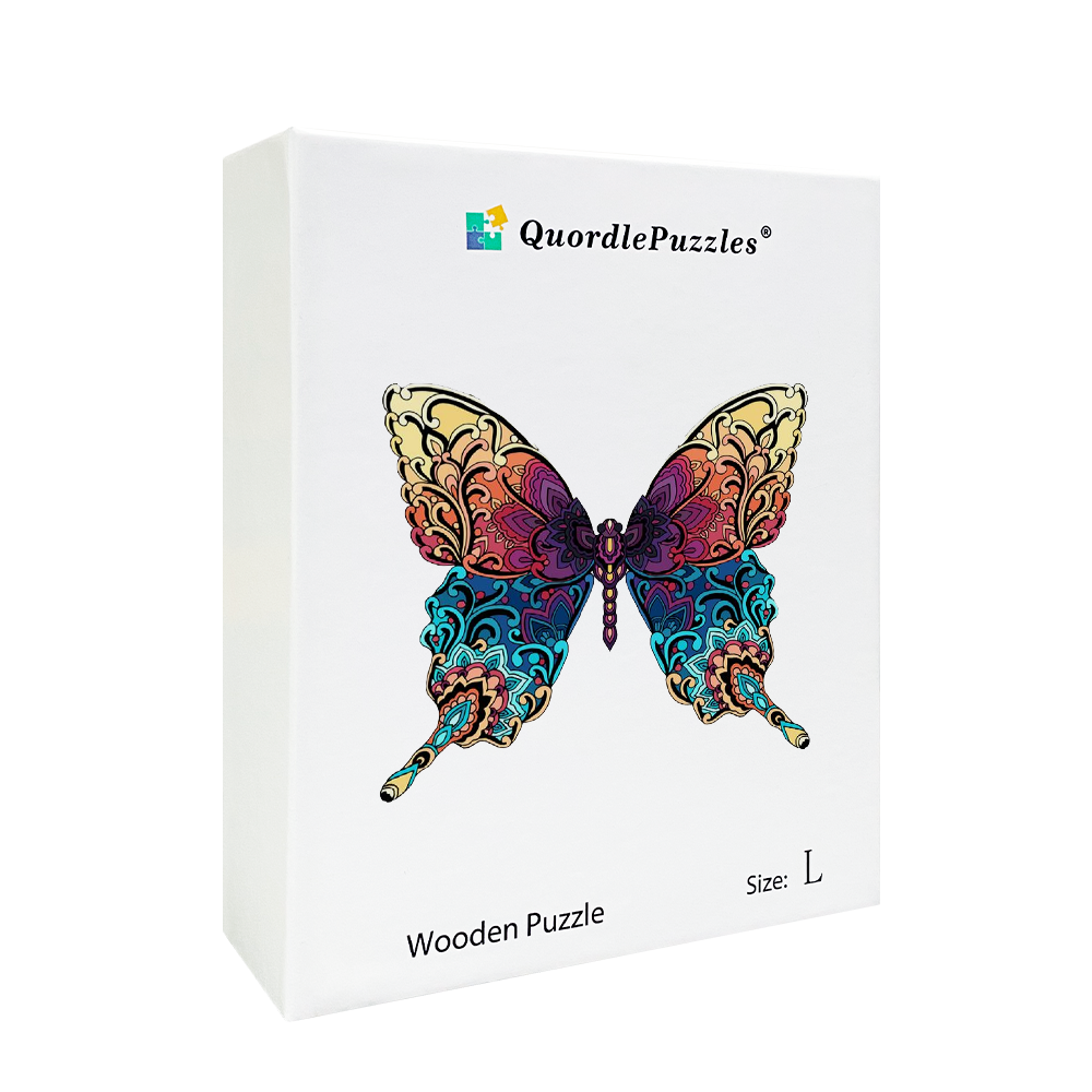 Buntes Schmetterlings-Puzzle