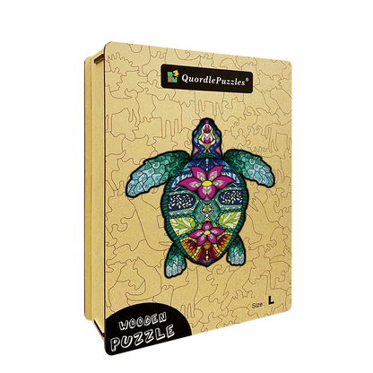 Schildkröten-Salbei-Holzpuzzle