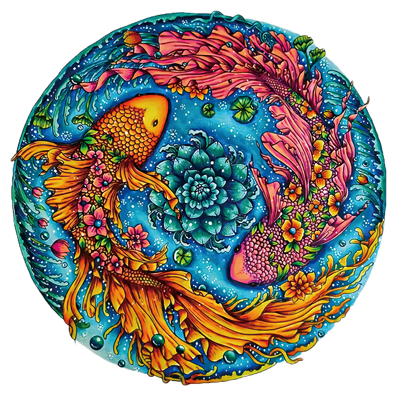 Doppelfisch-Puzzle