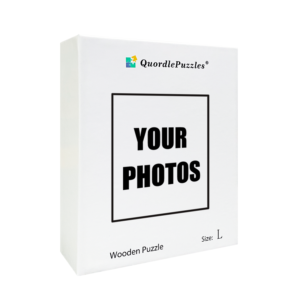 Personalisierte Foto-Happy-Family-Holzpuzzles