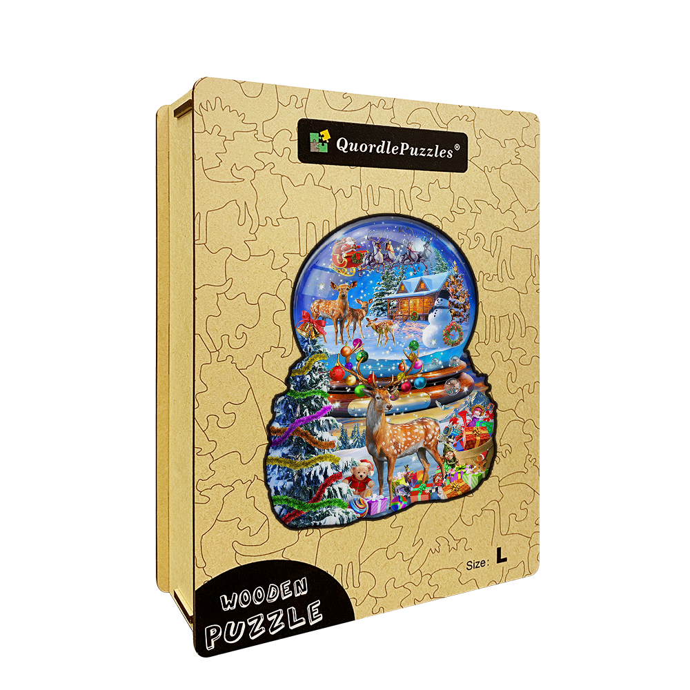Weihnachtselch-Puzzle