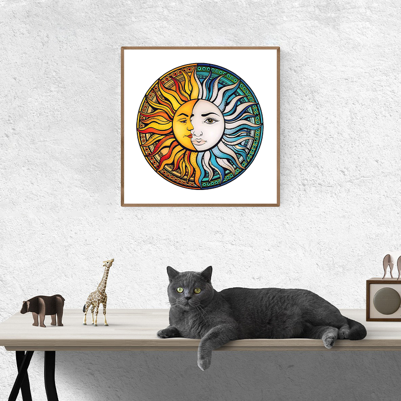 Mond- und Sonnenpuzzle