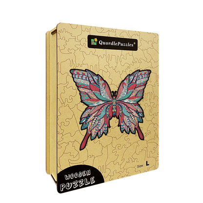Rotes Schmetterlings-Puzzle