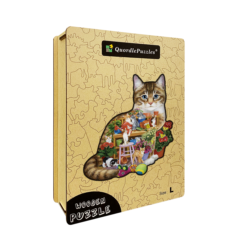 Katzenarbeit-Puzzle