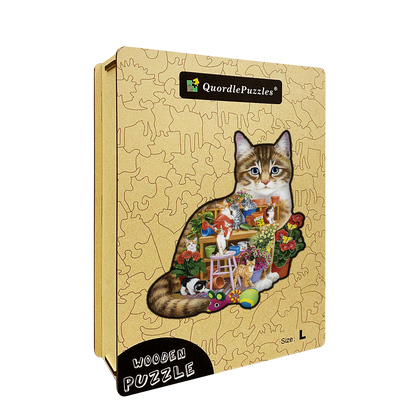 Katzenarbeit-Puzzle