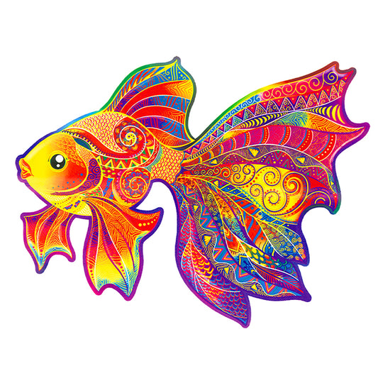 Farb-Goldfisch-Puzzle