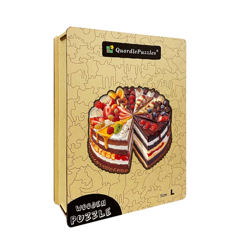 3D Obstkuchen Holzpuzzle