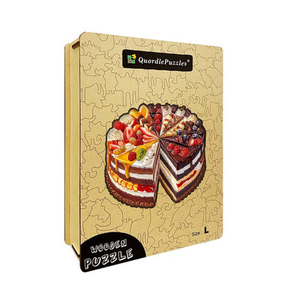3D Obstkuchen Holzpuzzle